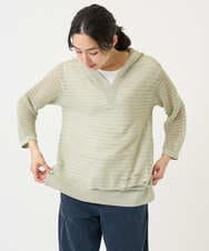 PZFEE48250 GEORGES RECH(ジョルジュ・レッシュ) シアーギマニットパーカー ダークグレー