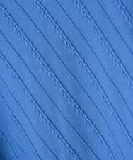 PZFEF15230 GEORGES RECH(ジョルジュ・レッシュ) ケーブル柄ニットプルオーバー ライトグレー