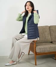 PZFEF30250 GEORGES RECH(ジョルジュ・レッシュ) 切り替えニット9分袖プルオーバー ピンク