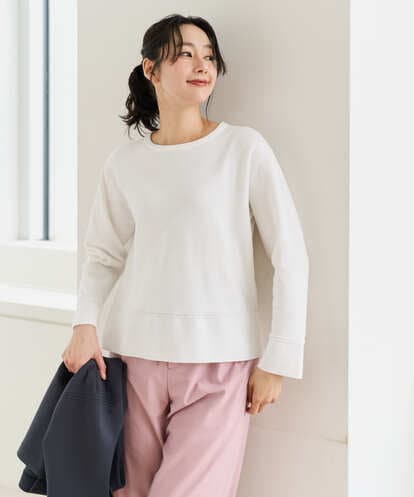 PZFEF30250 GEORGES RECH 切り替えニット9分袖プルオーバー