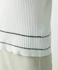 PZFES23230 GEORGES RECH(ジョルジュ・レッシュ) アシメ柄ハイネックニット ホワイト