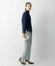 PZFES23230 GEORGES RECH(ジョルジュ・レッシュ) アシメ柄ハイネックニット ホワイト