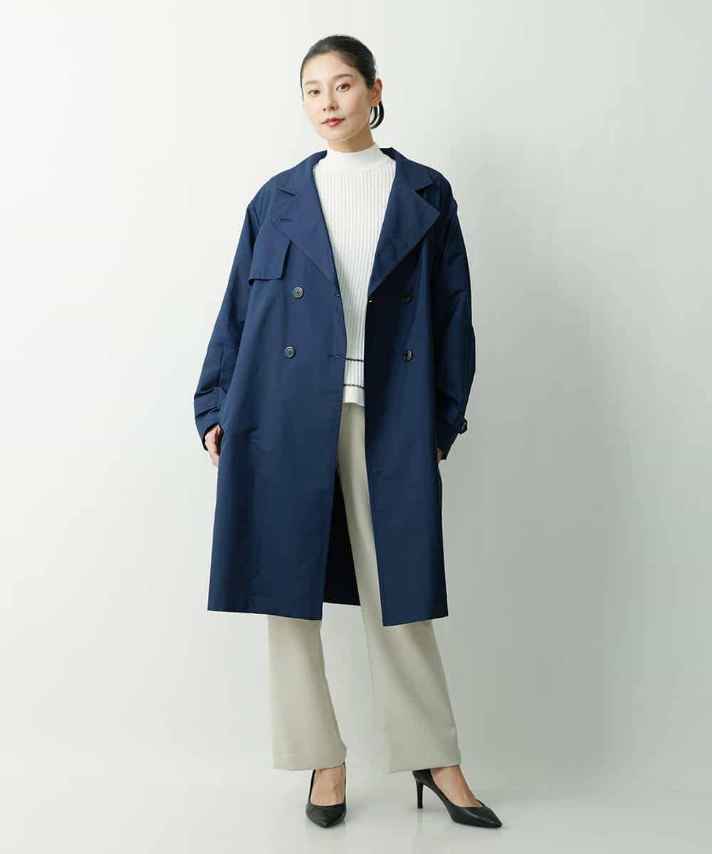 PZFES23230 GEORGES RECH(ジョルジュ・レッシュ) アシメ柄ハイネックニット ホワイト