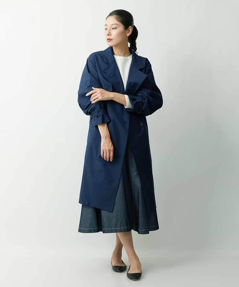 PZFES23230 GEORGES RECH(ジョルジュ・レッシュ) アシメ柄ハイネックニット ホワイト