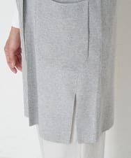 PZFET17260 GEORGES RECH(ジョルジュ・レッシュ) ロングニットジレ グレー