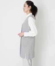 PZFET17260 GEORGES RECH(ジョルジュ・レッシュ) ロングニットジレ グレー