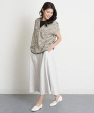 PZFET26290 GEORGES RECH(ジョルジュ・レッシュ) ジップアップニットベスト ベージュ