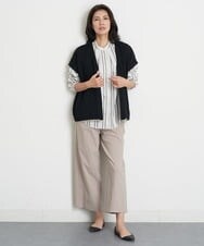 PZFET26290 GEORGES RECH(ジョルジュ・レッシュ) ジップアップニットベスト ベージュ