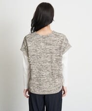 PZFET26290 GEORGES RECH(ジョルジュ・レッシュ) ジップアップニットベスト ベージュ