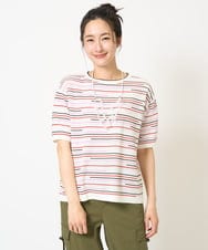 PZFGA03230 GEORGES RECH(ジョルジュ・レッシュ) カラフルボーダージャガードニット ホワイト系
