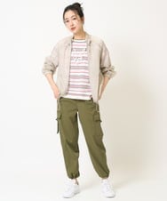 PZFGA03230 GEORGES RECH(ジョルジュ・レッシュ) カラフルボーダージャガードニット ライトグレー系