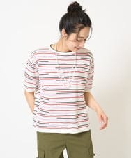 PZFGA03230 GEORGES RECH(ジョルジュ・レッシュ) カラフルボーダージャガードニット ライトグレー系