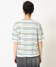 PZFGA03230 GEORGES RECH(ジョルジュ・レッシュ) カラフルボーダージャガードニット ライトグレー系