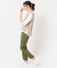 PZFGA16230 GEORGES RECH(ジョルジュ・レッシュ)  [新色追加]バックスリットメッシュニットベスト ネイビー
