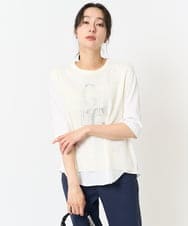 PZFGA16230 GEORGES RECH(ジョルジュ・レッシュ)  [新色追加]バックスリットメッシュニットベスト ネイビー