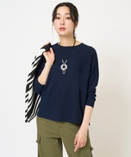 PZFGB42230 GEORGES RECH(ジョルジュ・レッシュ)  [日本製/アンサンブル対応]ホールガーメントニット ネイビー