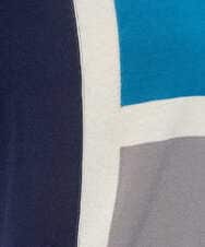 PZFGD13250 GEORGES RECH(ジョルジュ・レッシュ) カラーブロックインターシャニット ブルー系