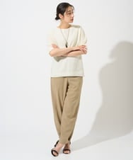 PZFGD15230 GEORGES RECH(ジョルジュ・レッシュ)  [日本製]ホールガーメントストレッチ5分袖ニット ブルー