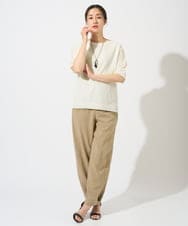 PZFGD15230 GEORGES RECH(ジョルジュ・レッシュ)  [日本製]ホールガーメントストレッチ5分袖ニット ブルー