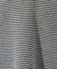 PZFGD19230 GEORGES RECH(ジョルジュ・レッシュ) スクエアジャカードキーネックニット ブラック