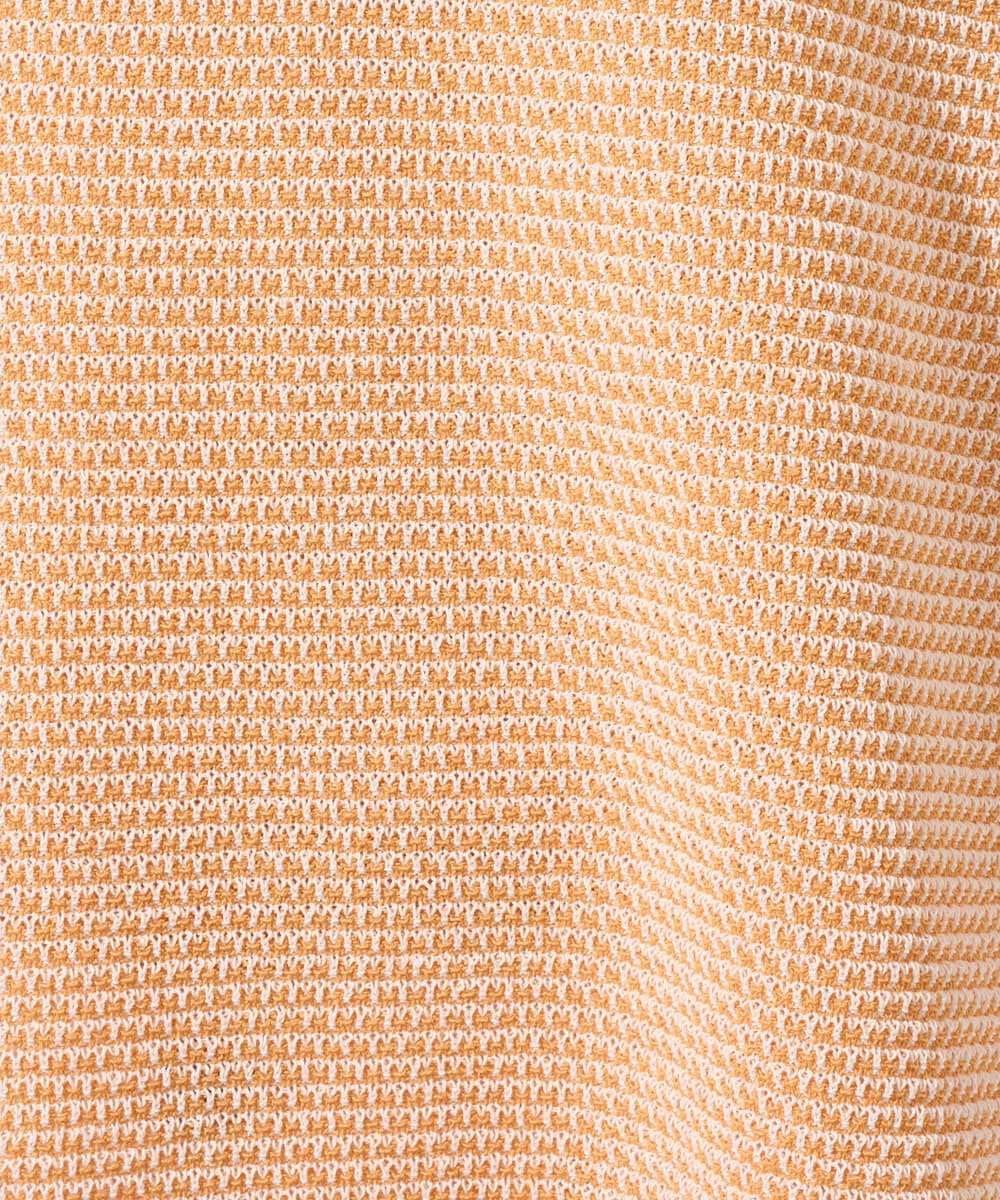 PZFGD19230 GEORGES RECH(ジョルジュ・レッシュ) スクエアジャカードキーネックニット ブラック