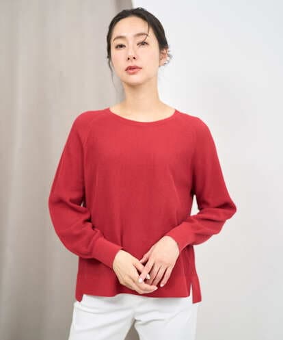 PZFGE43230 GEORGES RECH [アンサンブル対応]畦タック柄ニットプルオーバー