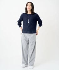 PZFGE43230 GEORGES RECH(ジョルジュ・レッシュ) [アンサンブル対応]畦タック柄ニットプルオーバー レッド