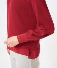 PZFGE43230 GEORGES RECH(ジョルジュ・レッシュ) [アンサンブル対応]畦タック柄ニットプルオーバー レッド