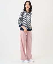 PZFGF53250 GEORGES RECH(ジョルジュ・レッシュ)  [日本製]ハイゲージ幾何ジャカードニット ネイビー