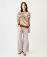 PZFGF53250 GEORGES RECH(ジョルジュ・レッシュ)  [日本製]ハイゲージ幾何ジャカードニット ネイビー