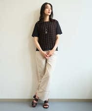 PZFHE65230 GEORGES RECH(ジョルジュ・レッシュ)  [2点セット]レイヤードチェックニットベスト ホワイト系