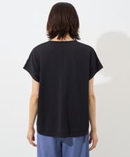 PZFHW37230 GEORGES RECH(ジョルジュ・レッシュ) オーガンジーシアーフレンチスリーブニット ブラック