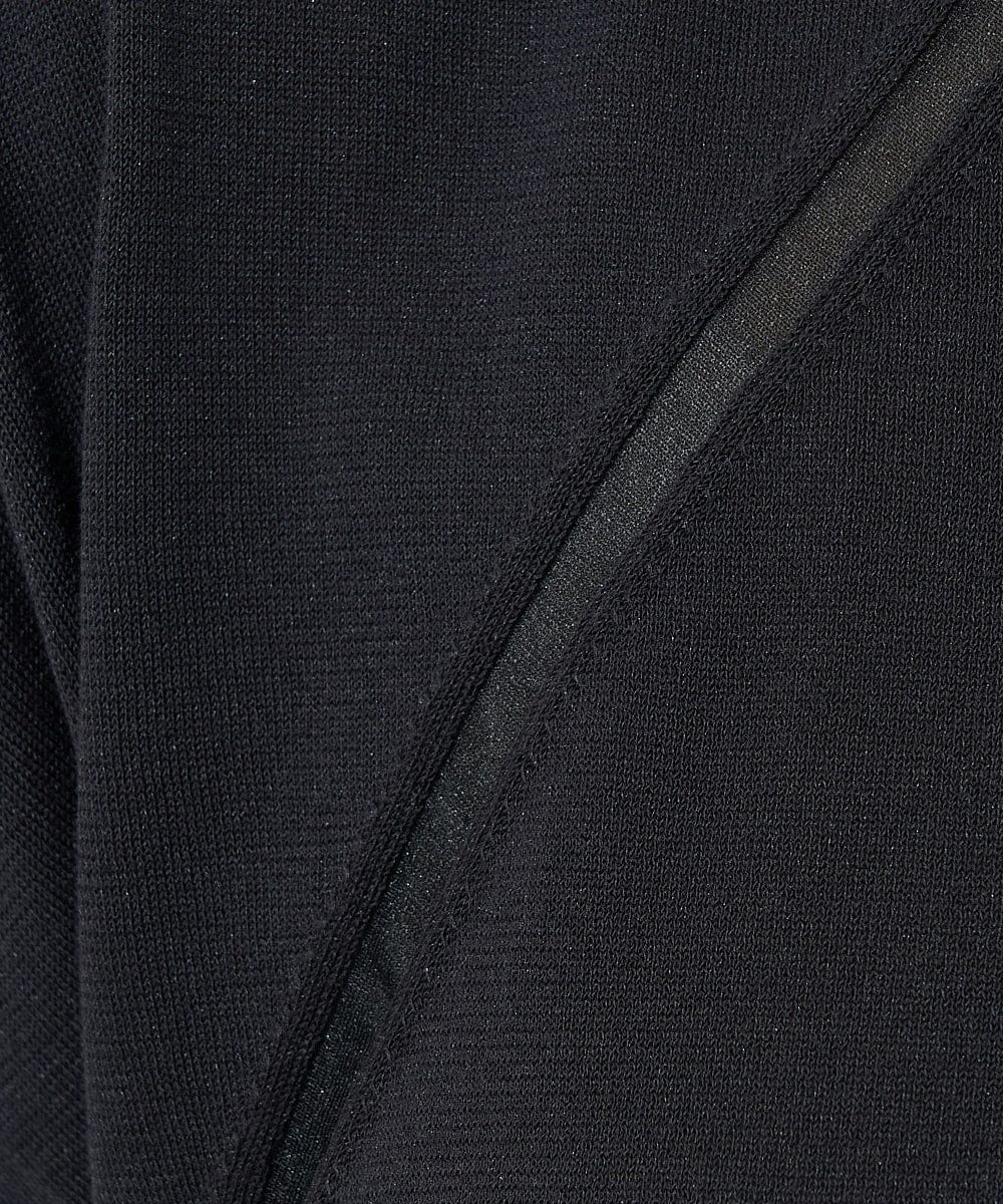 PZFHW37230 GEORGES RECH(ジョルジュ・レッシュ) オーガンジーシアーフレンチスリーブニット ブラック