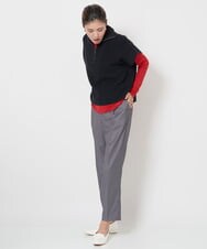 PZFJS17230 GEORGES RECH(ジョルジュ・レッシュ) ハーフジップ片畦ニットベスト ブルー