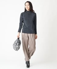 PZFJS39230 GEORGES RECH(ジョルジュ・レッシュ) プレーディングラメハイネックニット アイボリー