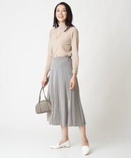 PZFJS39230 GEORGES RECH(ジョルジュ・レッシュ) プレーディングラメハイネックニット アイボリー