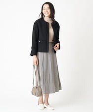 PZFJS39230 GEORGES RECH(ジョルジュ・レッシュ) プレーディングラメハイネックニット アイボリー