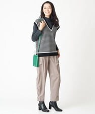 PZFJS39230 GEORGES RECH(ジョルジュ・レッシュ) プレーディングラメハイネックニット アイボリー