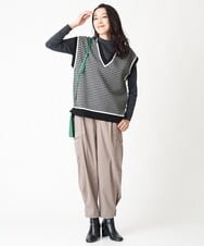 PZFJS39230 GEORGES RECH(ジョルジュ・レッシュ) プレーディングラメハイネックニット アイボリー