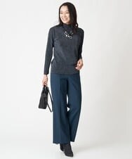 PZFJS39230 GEORGES RECH(ジョルジュ・レッシュ) プレーディングラメハイネックニット アイボリー