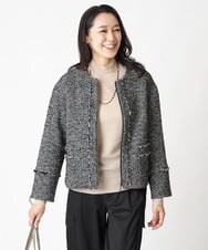 PZFJS39230 GEORGES RECH(ジョルジュ・レッシュ) プレーディングラメハイネックニット アイボリー