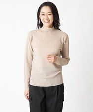PZFJS39230 GEORGES RECH(ジョルジュ・レッシュ) プレーディングラメハイネックニット アイボリー