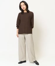 PZFJV25210 GEORGES RECH(ジョルジュ・レッシュ)  [日本製]ホールガーメントニット ブラウン