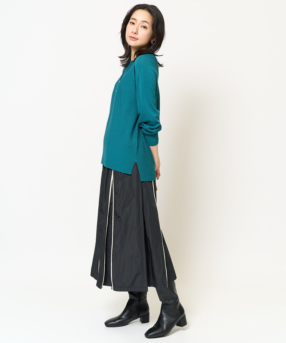PZFJV25210 GEORGES RECH(ジョルジュ・レッシュ)  [日本製]ホールガーメントニット ブラウン