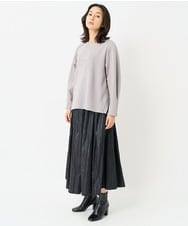 PZHAB23390 GEORGES RECH(ジョルジュ・レッシュ)  [日本製]エコソフトレザーギャザースカート ブラック