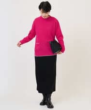 PZHAD01230 GEORGES RECH(ジョルジュ・レッシュ) ストレッチダンボールセミタイトスカート ブラック