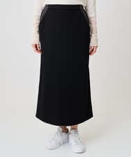 PZHAD01230 GEORGES RECH(ジョルジュ・レッシュ) ストレッチダンボールセミタイトスカート ブラック