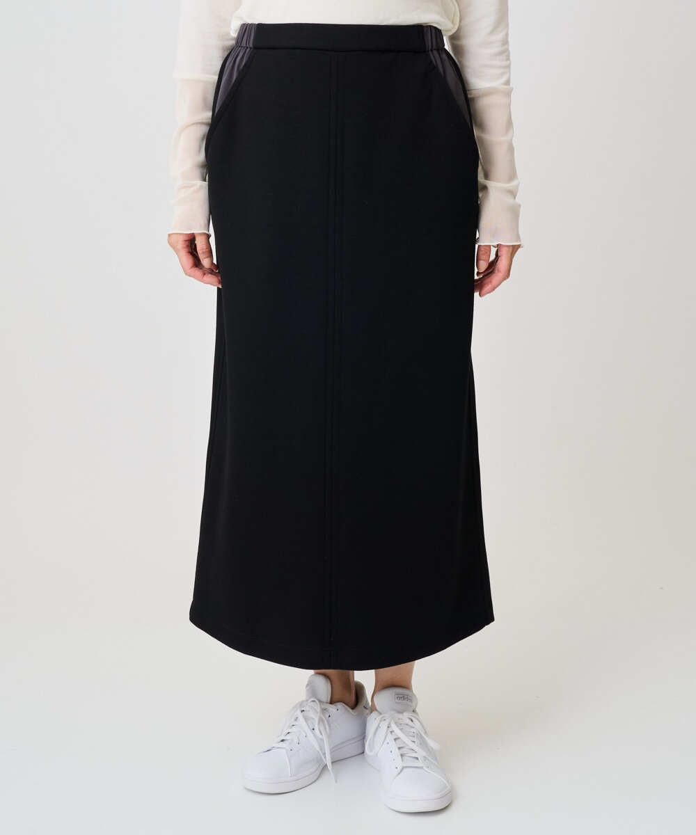 PZHAD01230 GEORGES RECH(ジョルジュ・レッシュ) ストレッチダンボールセミタイトスカート ブラック