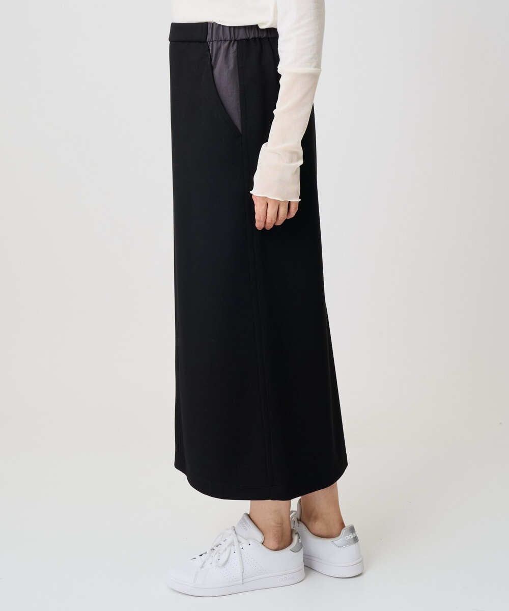 PZHAD01230 GEORGES RECH(ジョルジュ・レッシュ) ストレッチダンボールセミタイトスカート ブラック