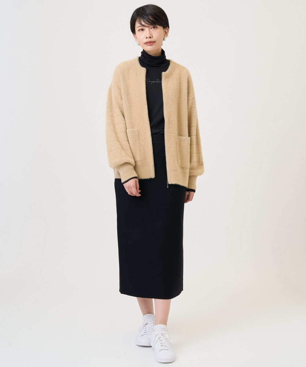 PZHAD33230 GEORGES RECH(ジョルジュ・レッシュ)  [セットアップ対応]ニットタイトスカート ライトグレー